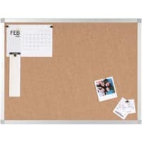 Viking Notice Board Wall Mounted Cork 106.5 (W) x 0.81 (D) x 75 (H) cm Brown