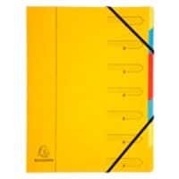 Exacompta Multipart File 54079E A4 Mottled Pressboard Yellow 24.5 (W) x 0.5 (D) x 32 (H) cm Pack of 12
