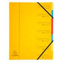 Exacompta Multipart File 54079E A4 Mottled Pressboard Yellow 24.5 (W) x 0.5 (D) x 32 (H) cm Pack of 12