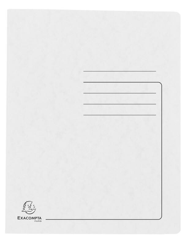 Exacompta Flat File 39982E A4 Mottled Pressboard 27.2 (W) x 0.2 (D) x 31.8 (H) cm White Pack of 25