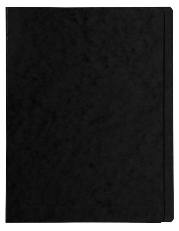 Exacompta Flat File 39991E A4 Mottled Pressboard 27.2 (W) x 0.2 (D) x 31.8 (H) cm Black Pack of 25