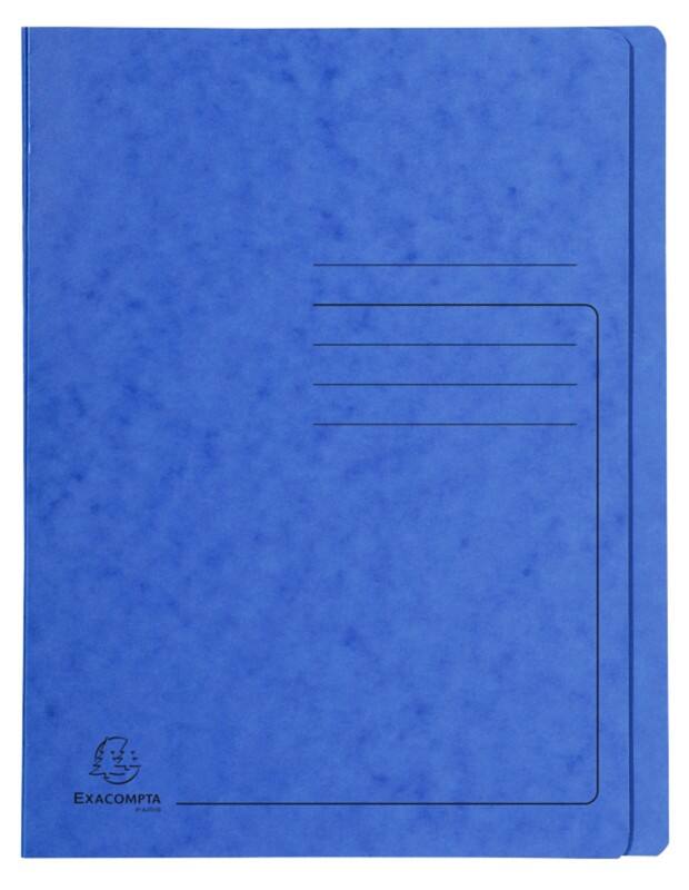 Exacompta Flat File 39992E A4 Mottled Pressboard 27.2 (W) x 0.2 (D) x 31.8 (H) cm Blue Pack of 25
