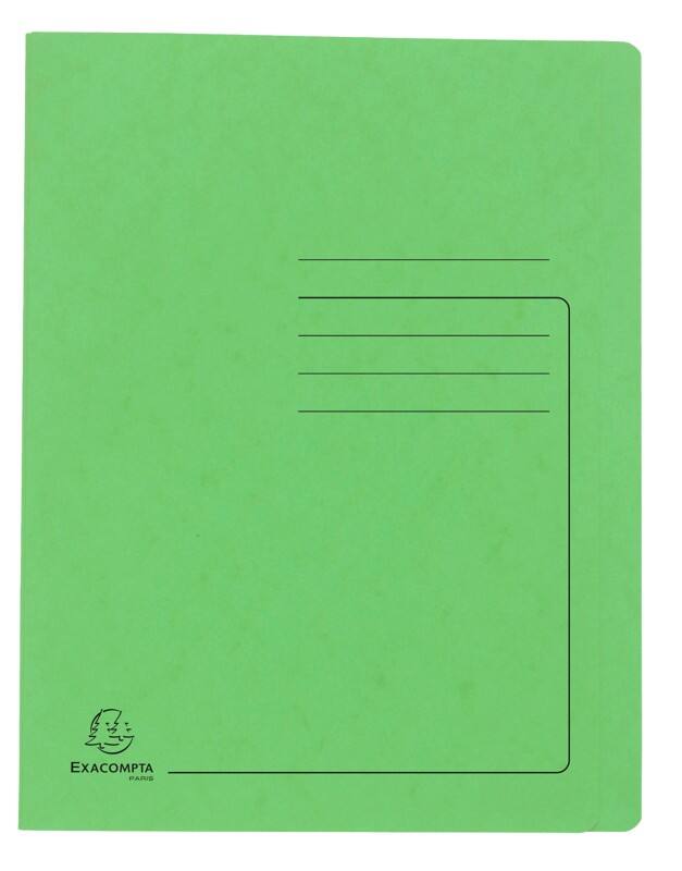 Exacompta Flat File 39985E A4 Mottled Pressboard 27.2 (W) x 0.2 (D) x 31.8 (H) cm Soft green Pack of 25