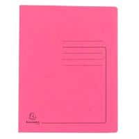 Exacompta Flat File 39987E A4 Mottled Pressboard 27.2 (W) x 0.2 (D) x 31.8 (H) cm Pink Pack of 25
