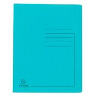 Exacompta Flat File 39986E A4 Mottled Pressboard 27.2 (W) x 0.2 (D) x 31.8 (H) cm Turquoise Pack of 25