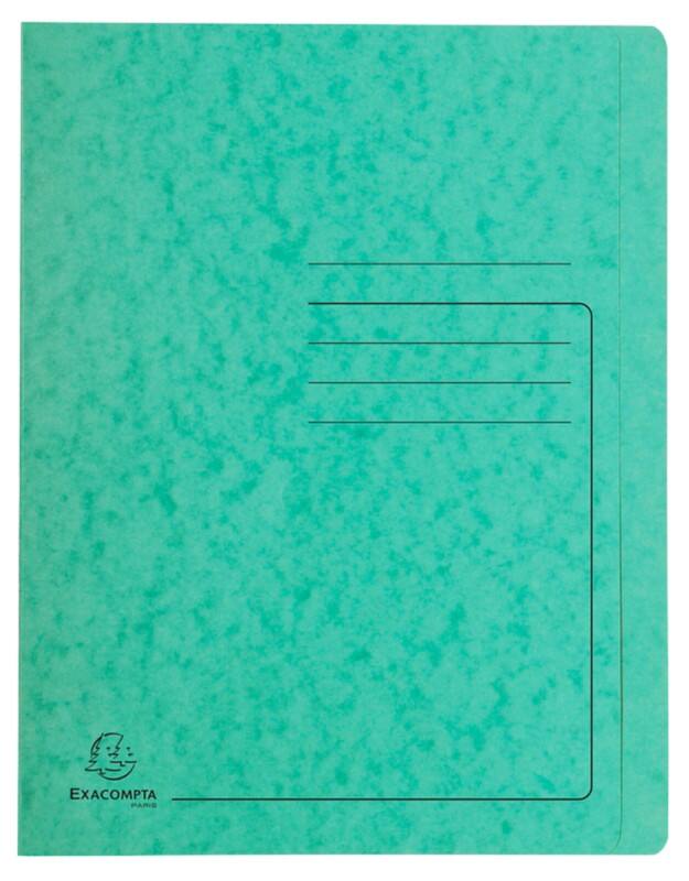 Exacompta Flat File 39993E A4 Mottled Pressboard 27.2 (W) x 0.2 (D) x 31.8 (H) cm Green Pack of 25