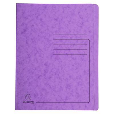 Exacompta Flat File 39998E A4 Mottled Pressboard 27.2 (W) x 0.2 (D) x 31.8 (H) cm Purple Pack of 25
