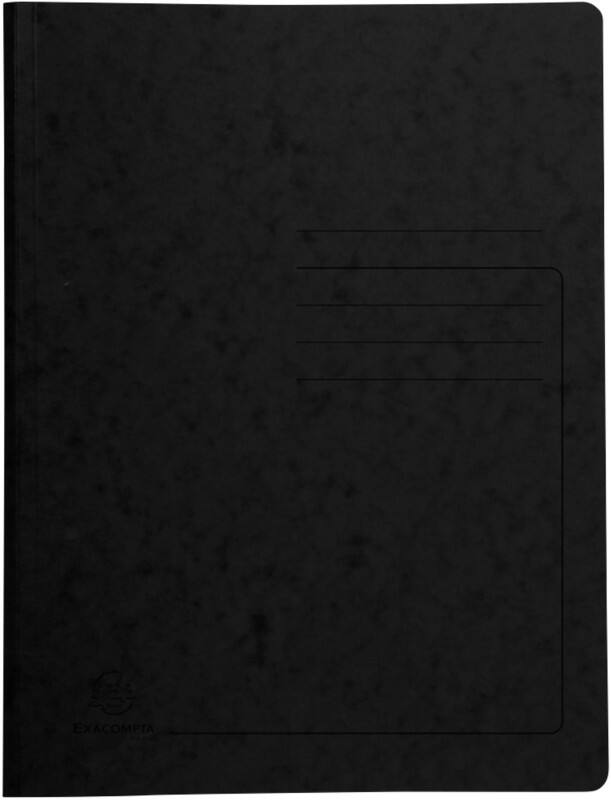 Exacompta Metal Spring File 240221E Black Mottled Pressboard Pack of 25