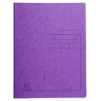 Exacompta Metal Spring File 240228E Purple Mottled Pressboard Pack of 25