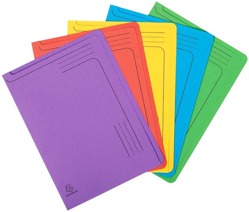 Exacompta Forever Slip File Assorted Board Pack of 40