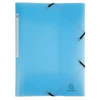 Exacompta Chromaline Pastel 3 Flap Folder 55172E PP (Polypropylene) Rubber Band 24 (W) x 0.2 (D) x 32 (H) cm Pastel blue Pack of 25