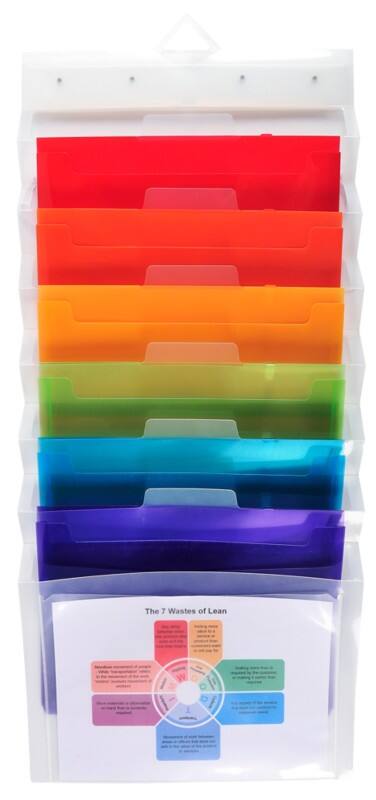 Exacompta Crystal Multipart File Wall PP (Polypropylene) Crystal 55898E Pack of 4