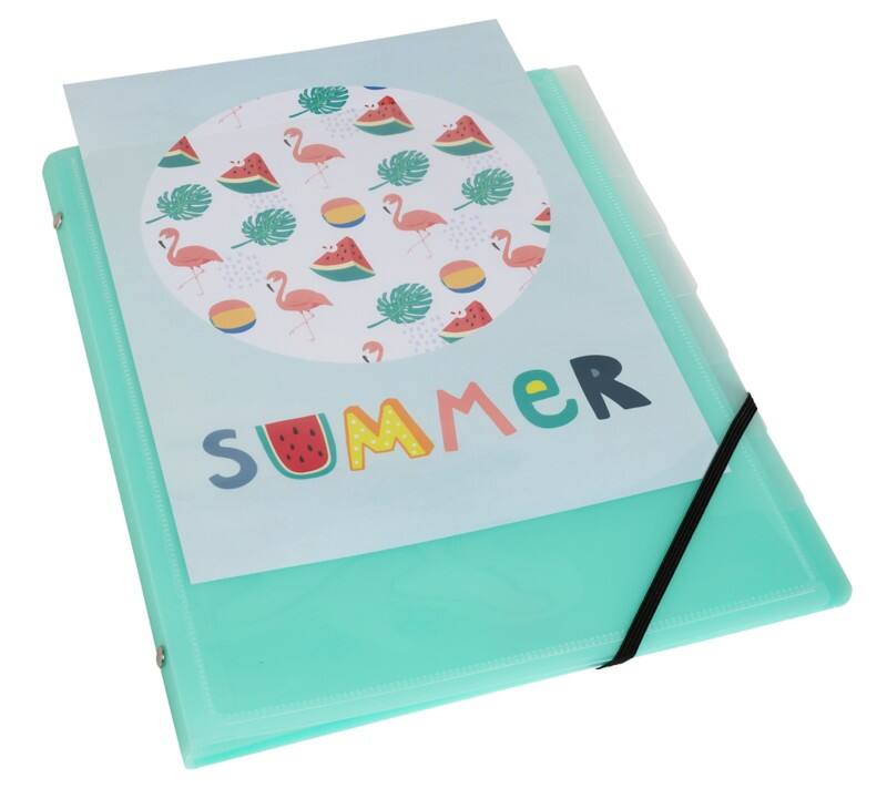 Exacompta Kréacover Pastel Multipart File 56279E A4 PP (Polypropylene) Assorted 24.5 (W) x 1.1 (D) x 32 (H) cm Pack of 10