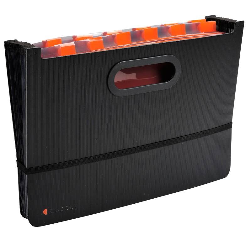 Exacompta Exactive Expanding File PP (Polypropylene) Black 58934E Pack of 4