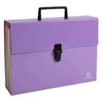 Exacompta Aquarel Expanding File Case Card Mauve 56765E Pack of 4