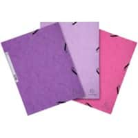 Exacompta 3 Flap Folder 55574E Assorted Pink Mottled Pressboard Candy Pack of 51