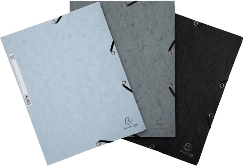 Exacompta 3 Flap Folder 55571E Assorted Grey Mottled Pressboard Storm Pack of 51