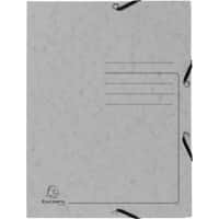 Exacompta 3 Flap Folder 55423E Grey Mottled Pressboard Pack of 25