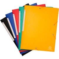 Exacompta Scotten 3 Flap Folder  55750E Assorted Mottled Pressboard Pack of 50