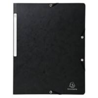 Elastic Folder Exacompta 55411E Mottled Pressboard Rubber Band 24 (W) x 0.3 (D) x 32 (H) cm Black Pack of 50