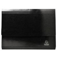 Exacompta Iderama Document Wallet 6501Z Card 35.7 (W) x 24.5 (D) x 0.4 (H) cm Black Pack of 10