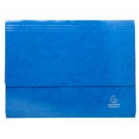 Exacompta Iderama Document Wallet 6506Z Card 35.7 (W) x 24.5 (D) x 0.4 (H) cm Dark blue Pack of 10
