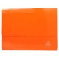 Exacompta Iderama Document Wallet 6508Z Card 35.7 (W) x 24.5 (D) x 0.4 (H) cm Orange Pack of 10