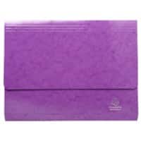 Exacompta Iderama Document Wallet 6509Z Card 35.7 (W) x 24.5 (D) x 0.4 (H) cm Purple Pack of 10