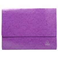 Exacompta Iderama Document Wallet 6509Z Card 35.7 (W) x 24.5 (D) x 0.4 (H) cm Purple Pack of 10