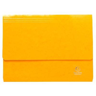 Exacompta Iderama Document Wallet 6503Z Card 35.7 (W) x 24.5 (D) x 0.4 (H) cm Yellow Pack of 10