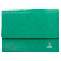 Exacompta Iderama Document Wallet Card 35.7 (W) x 24.5 (D) x 0.4 (H) cm Dark green Pack of 10