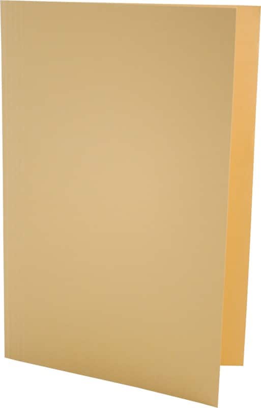 Exacompta Square Cut Folder SCL-YLWZ Yellow Manila Pack of 100