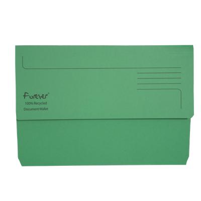 Exacompta Forever Document Wallet Manila 34.8 (W) x 23.9 (D) x 0.2 (H) cm Green Pack of 25