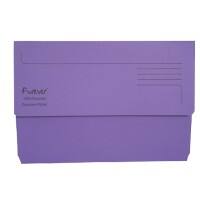 Exacompta Forever Document Wallet 211/5005Z Manila 34.8 (W) x 23.9 (D) x 0.2 (H) cm Purple Pack of 25