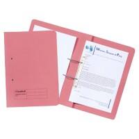 Exacompta Guildhall Transfer Spiral File PINK 211/7006Z Pink Manila Pack of 25