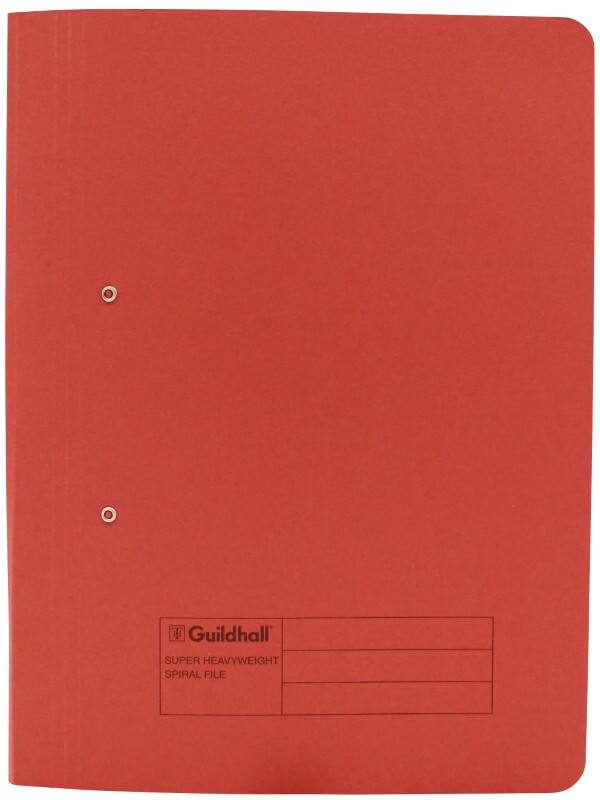 Exacompta Guildhall Transfer Spriral File 211/7005Z Red Manila Pack of 25