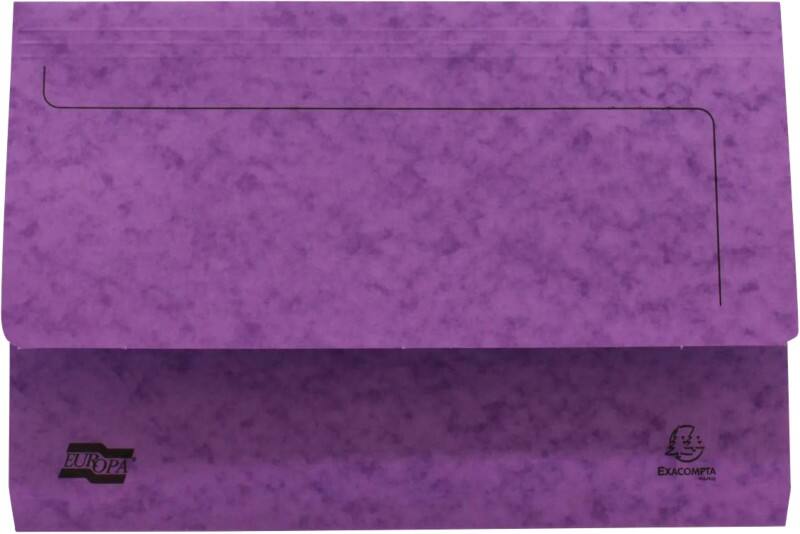 Exacompta Document Wallet 5250Z Card 24.5 (W) x 35.8 (D) x 22.4 (H) cm Assorted Pack of 50