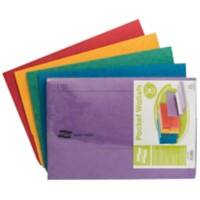 Exacompta Document Wallet 5250Z Card 24.5 (W) x 35.8 (D) x 22.4 (H) cm Assorted Pack of 50