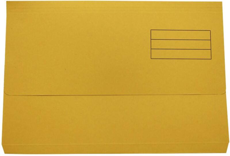 Exacompta Document Wallet DW250-YLWZ Manila 34.6 (W) x 24 (D) x 0.2 (H) cm Yellow Pack of 50
