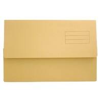 Exacompta Document Wallet DW250-YLWZ Manila 34.6 (W) x 24 (D) x 0.2 (H) cm Yellow Pack of 50