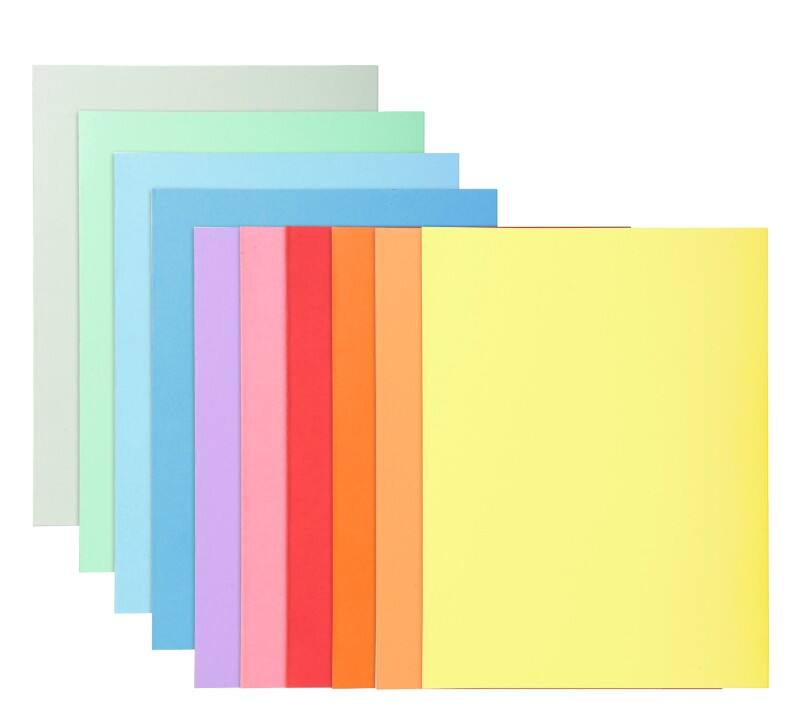 Exacompta Super Square Cut Folder 48000E Assorted Card Pack of 100