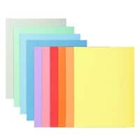 Exacompta Super Square Cut Folder 48000E Assorted Card Pack of 100