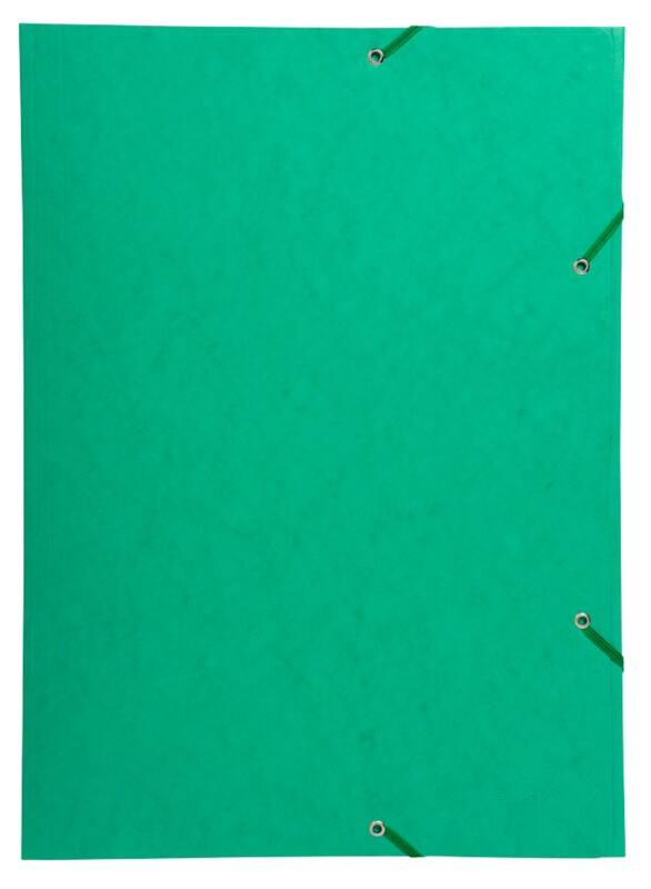 Exacompta 3 Flap Folder 59515E Green Mottled Pressboard Pack of 5