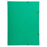 Exacompta 3 Flap Folder 59515E Green Mottled Pressboard Pack of 5