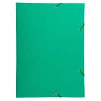 Exacompta 3 Flap Folder 59515E Green Mottled Pressboard Pack of 5
