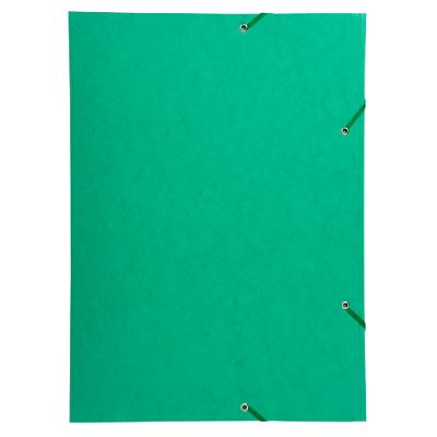 Exacompta 3 Flap Folder 59515E Green Mottled Pressboard Pack of 5