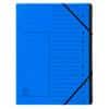 Exacompta Multipart File 541201E A4 Mottled Pressboard Blue 24.5 (W) x 1 (D) x 32 (H) cm Pack of 10