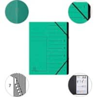 Exacompta Multipart File 541703E A4 Mottled Pressboard Green 24.5 (W) x 0.5 (D) x 32 (H) cm Pack of 10