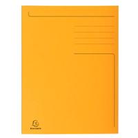 Exacompta Forever 3 Flap Folder 44909E Orange Board Pack of 100