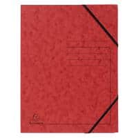 Elastic Folder Exacompta 555415E Mottled Pressboard Rubber Band 24 (W) x 0.3 (D) x 32 (H) cm Red Pack of 25